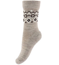 MP Strømper - Uld - Long - Torshavn - Light Brown Melange