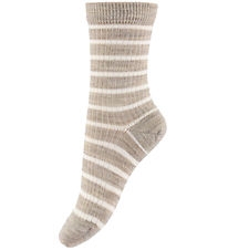 MP Strømper - Uld - Viggy - Light Brown Melange