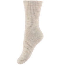MP Strømper - Uld - Neo - Light Brown Melange