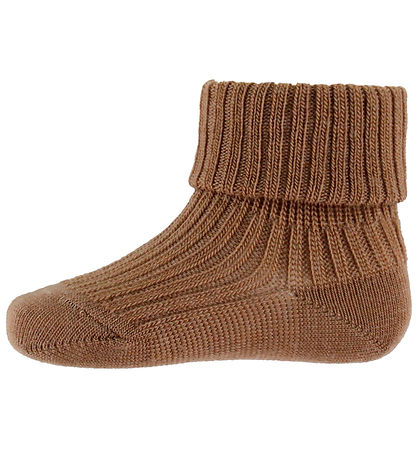 MP Strømper - Uld - Rib - 3-pak - Camel Melange