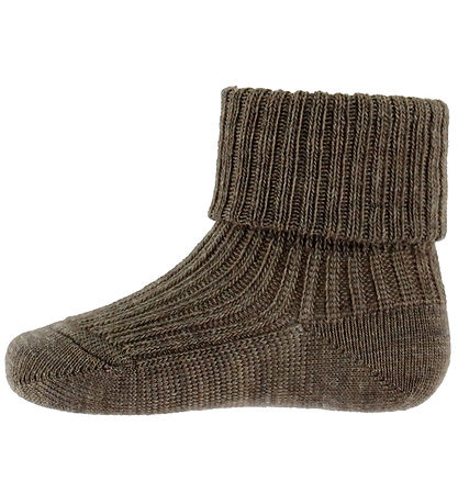 MP Strømper - Uld - Rib - 3-pak - Camel Melange