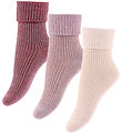 MP Strømper - 3-pak - Ida Glitter - Maroon