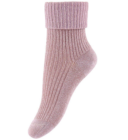 MP Strømper - Viskose/Bambus - Rib - 3-pak - Glitter - Maroon