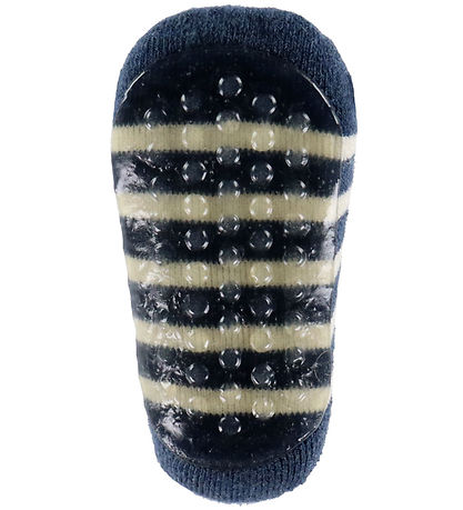 MP Strømper m. Antiskrid - Uld - Elis - Dark Denim Melange