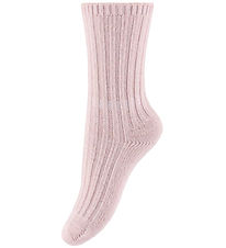 MP Strømper - Uld/Viskose - Bellie - Pink Frost