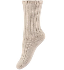 MP Strømper - Uld/Viskose - Bellie - Beige Melange