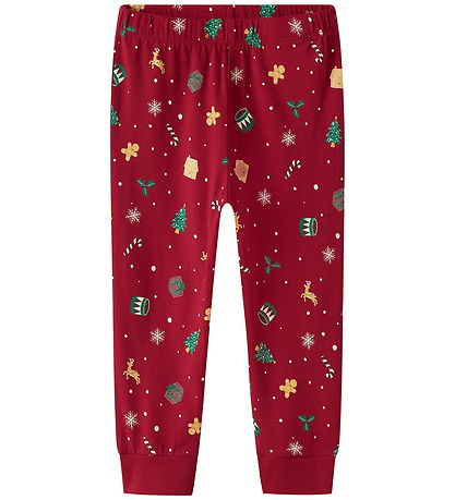 Name It Nattøj - NmnVismas - Jester Red/Xmas AOP Red