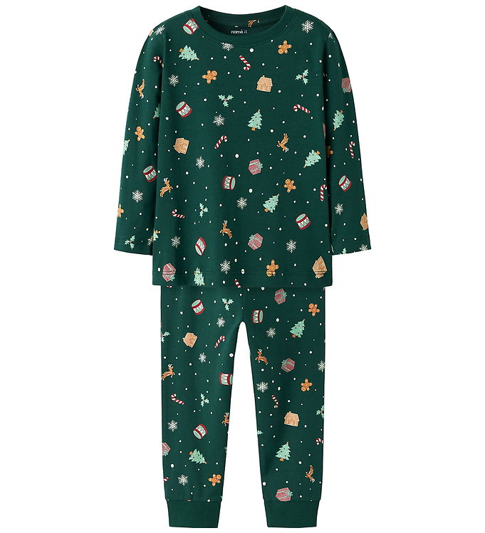 Name It Nattøj - 2-Delt - NMnVismas - Botanical Garden/Xmas AOP