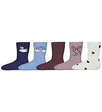 Name It Strømper - NmfVinni - 5-pak - Beacon Blue