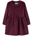 Name It Kjole - NmfVeloa - Velour - Burgundy