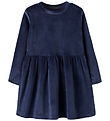 Name It Kjole - NmfVeloa - Velour - Navy Blazer