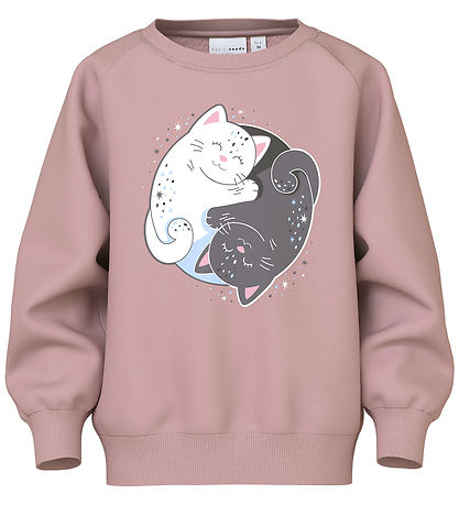Name It Sweatshirt - NmfVenus - Keepsake Lilac/Yin Yang Cat