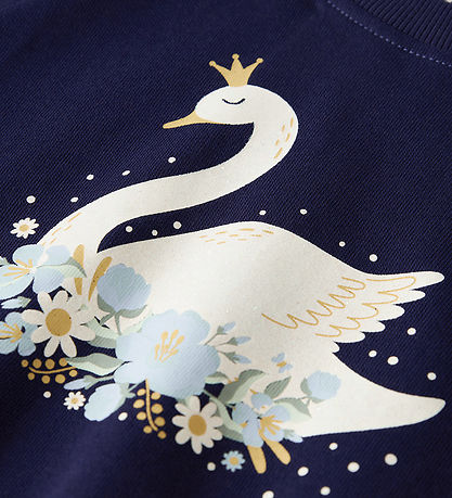Name It Sweatshirt - NmfVenus - Beacon Blue/Princess Swan