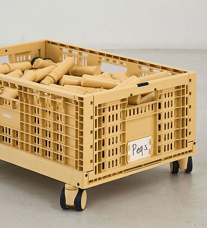 MODU Hjul til Foldekasse - 4 stk - Honey Yellow