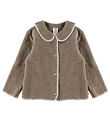 Müsli Cardigan - Wool fleece - Brown Melange