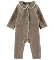 Müsli Pramsuit - Wool fleece - Brown Melange