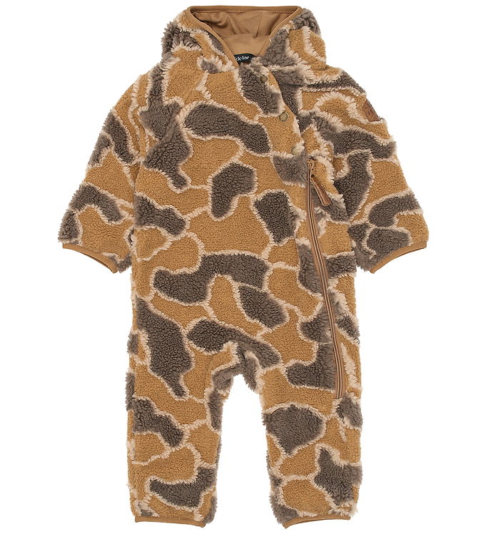 Mikk-Line Fleecedragt - Dijon m. Camouflage