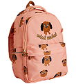 Mini Rodini School Backpack - Doggies - Pink