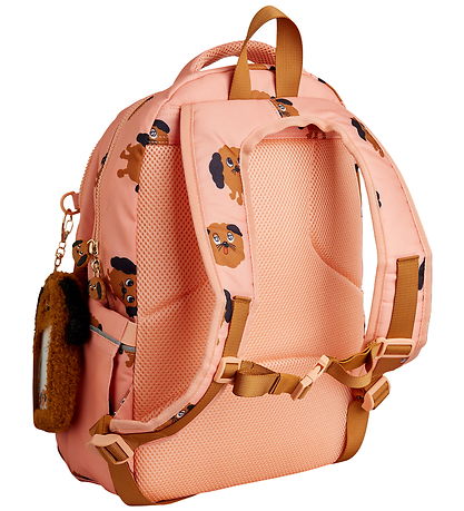Mini Rodini School Backpack - Doggies - Pink
