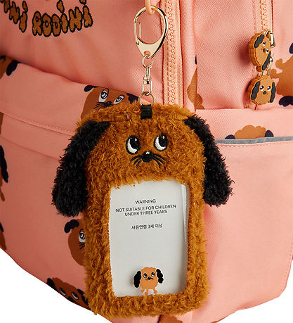 Mini Rodini School Backpack - Doggies - Pink Mini Rodini School Backpack - Doggies - Pink