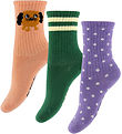 Mini Rodini Socken - 3er-Pack - Hündchen - Multi Mini Rodini Socken - 3er-Pack - Hündchen - Multi