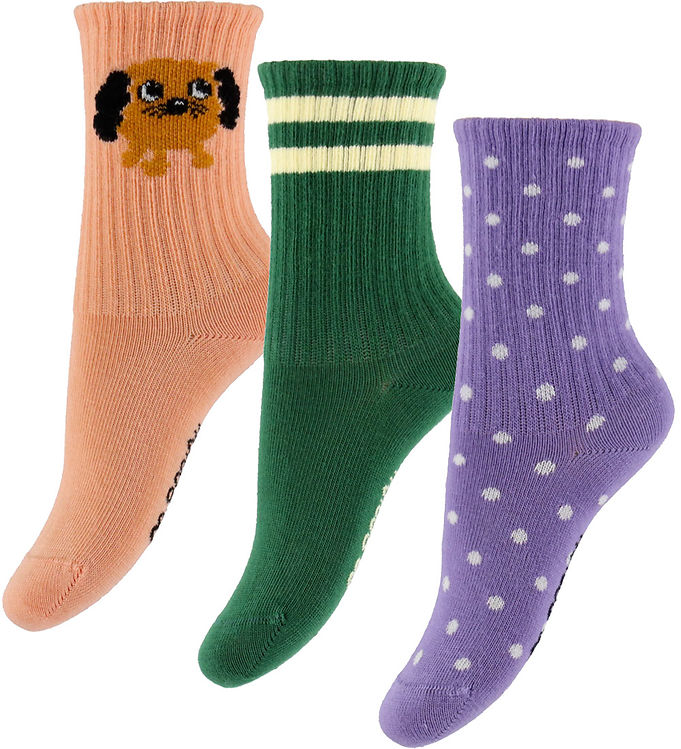Mini Rodini Strømper - 3-pak - Doggie - Multi