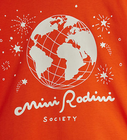 Mini Rodini T-shirt - Society - Rød