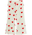 Mini Rodini Velvet Trousers - Hearts - White Mini Rodini Velvet Trousers - Hearts - White