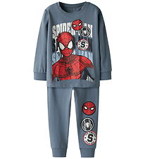 Name It Nattøj - 2-delt - NmmOcti - Spider - Flint Stone