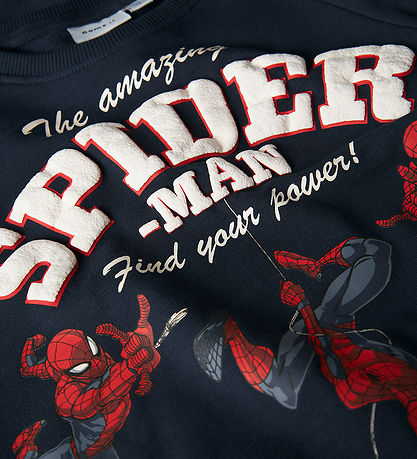 Name It Sweatshirt - NmmObert - Spider - Navy Blazer