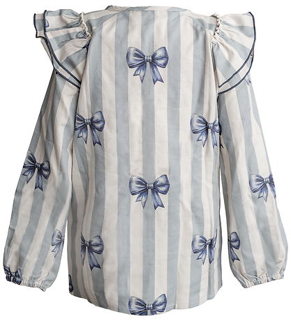 Hanevild Blouse - Denim - Bow - Rainy