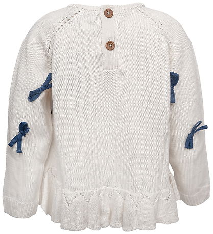 Hanevild Bluse - Strik - Ivory/Bows