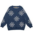Hanevild Blouse - Knitted - Ensign Blue/Snowflake