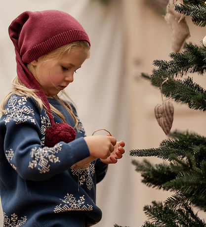 Hanevild Blouse - Knitted - Ensign Blue/Snowflake