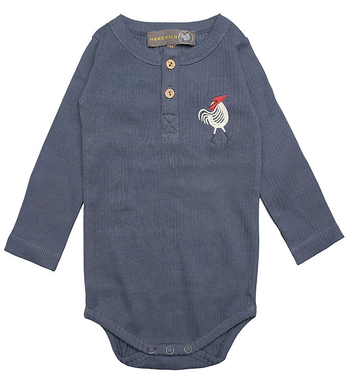 Hanevild Body L/Æ - Rib - Lasse - Ombre Blue