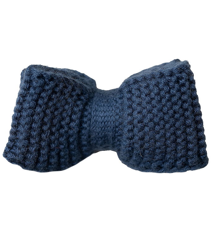 Hanevild Hårspænde m. Sløjfe - Strik - Tanja - Ensign Blue