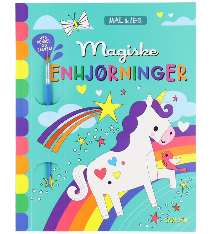 Forlaget Carlsen Malebog - Mal Og Leg: Magiske Enhjørninger