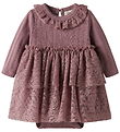Lil Atelier Kjolebody l/æ - NbfRobelle - Nostalgia Rose