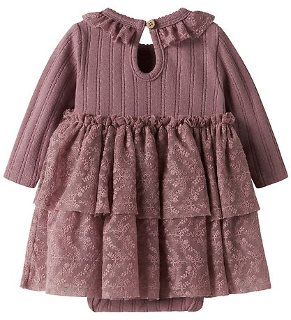 Lil' Atelier Kjolebody l/æ - NbfRobelle - Nostalgia Rose