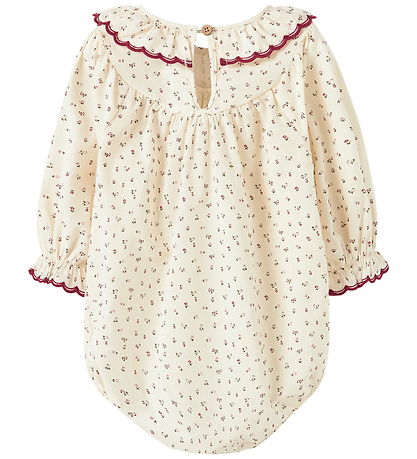 Lil' Atelier Body l/æ - NbfRasia - Turtledove/Red Dahlia