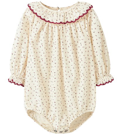 Lil' Atelier Body l/æ - NbfRasia - Turtledove/Red Dahlia