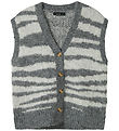 LMTD Vest - NlfNulos - Kort Strik - Dark Grey Melange