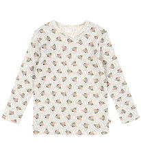 Konges Sløjd Bluse - Minnie - Verona Blue m. Hulmønster