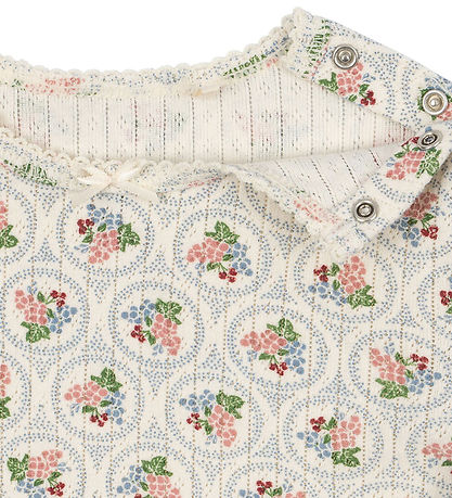 Konges Sløjd Bluse - Minnie - Verona Blue m. Hulmønster