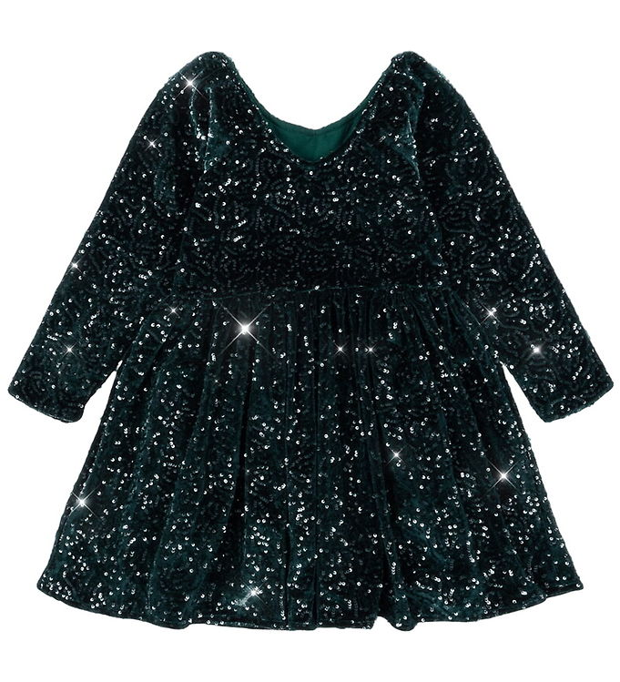 Konges Sløjd Kjole - Velour - Viola - Sycamore m. Palietter