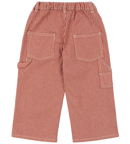Konges Sløjd Bukser - Denim - Luc - Milk Rouge Stripe