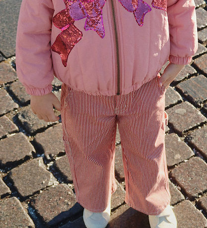 Konges Sløjd Bukser - Denim - Luc - Milk Rouge Stripe