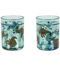 Konges Sløjd Glitterkopper - 2-pak - Crocodile
