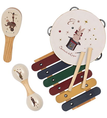 Konges Sløjd Musikinstrumenter - Træ - 4 Dele - Circus
