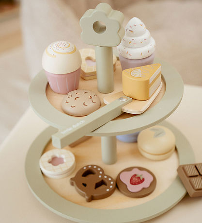 Little Dutch Kagefad - Træ - 19 Dele - Multi Little Dutch Kagefad - Træ - 19 Dele - Multi